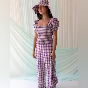 Find Me Now Lala pant in plum jam